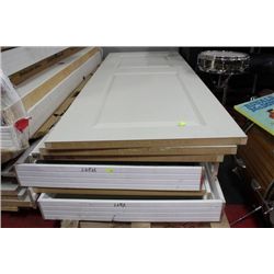 PALLET W 7 NEW DOORS 4 INCLUDE FRAMES