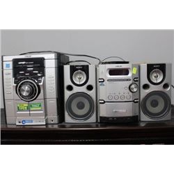 SONY STEREO SYSTEMS (SELLING AS IS)