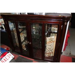 NEW ETCHED GLASS HUTCH TOP
