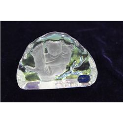 BOHEMIAN CRYSTAL KOALA BEAR ORNAMENT