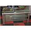 Image 1 : CHROME & GLASS ENTERTAINMENT STAND