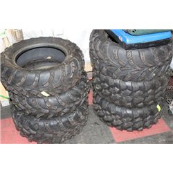 6 ATV TIRES SELLING TOGETHER