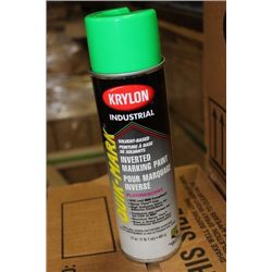 CASE OF 12 CRYLON INDUSTRIAL MARKING PAINT ON