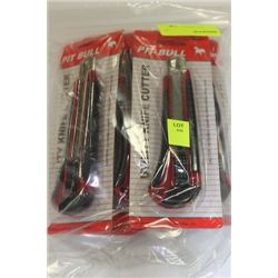 BAG W 6 NEW PITBULL UTILITY KNIVES