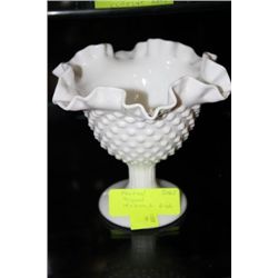 FENTON HOBNAIL SIGNED DISH