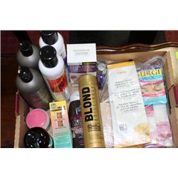 BOX FULL OF LADIES BATHROOM ESSENTIALS ON CHOICE