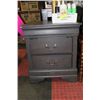 Image 1 : NEW 2 DRAWER GREY NIGHT STAND W CORNER DAMAGE