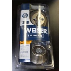 WEISER SINGLE CYLINDER DEADBOLT: ST STEEL