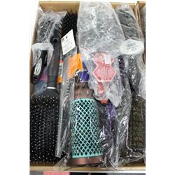 FLAT OF SALON HAIRBRUSHES ON CHOICE