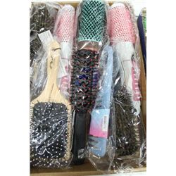 FLAT OF SALON HAIRBRUSHES ON CHOICE