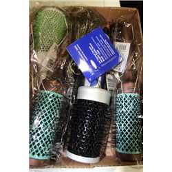 FLAT OF SALON HAIRBRUSHES ON CHOICE