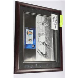 BOBBY ORR FRAMED STAMP DISPLAY