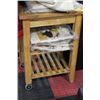 Image 1 : BUTCHER BLOCK ISLAND ON WHEELS