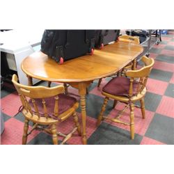 MAPLE TABLE W 4 CHAIRS