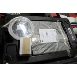 LINCOLN 12 GALLON PORTABLE OIL PAN W ELECTRIC PUMP