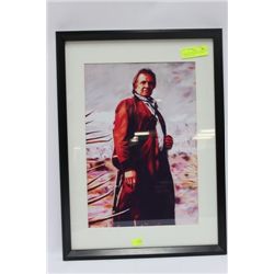 JOHNNY CASH PORTRAIT FRAMED PICTURE 16" X 22"