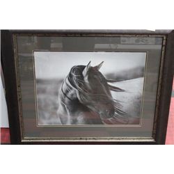 MANE BLOWING IN THE WIND - WOOD FRAMED HORSE