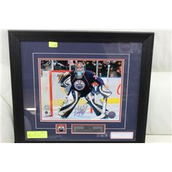 FRAMED MATHIEU GARON AUTOGRAPHED HOCKEY PICTURE