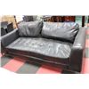 Image 1 : BLACK LEATHERETTE SOFA