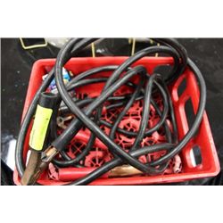PAIR OF HEAVY DUTY BOOSTER CABLES SOLD W 1/2 BOX