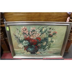 LARGE OIL ON CANVAS BY M. MARTIN