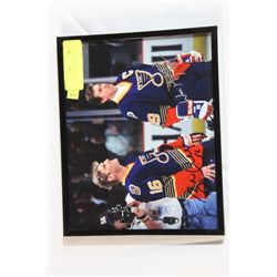 GRETZKY, HULL DUAL SIGNED 8X10