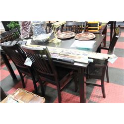 NEW TABLE W 4 SIDECHAIRS AND 2 ARMCHAIRS ON CHOICE