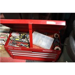 RED CRAFTSMAN 5-DRAWER LOCKABLE TOOLBOX