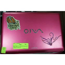 SONY PINK 13" LAPTOP W/ WINDOWS 7 WIRELESS MOUSE