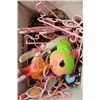 Image 1 : BOX OF KIDS HANGARS AND TOYS