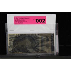 24K Solid gold bullion note