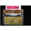 Image 1 : .999 Solid gold American Bank note