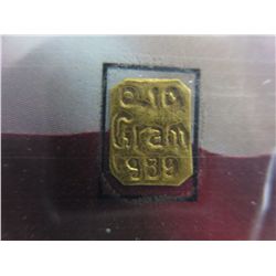 2 x .999 Gold bullion American Mint investor bars
