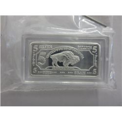 American Buffalo .999 fine silver 5 gm bar