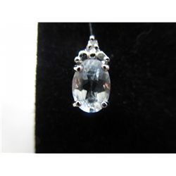 New Diamond & White Topaz stud earrings