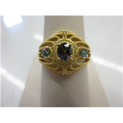 Mystic Topaz & Diamond dinner ring