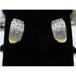 Half hoop Diamond earrings