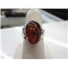 Image 1 : Baltic Amber sterling silver ring. Custom made