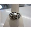 Image 1 : Sterling Silver elephant motif ring