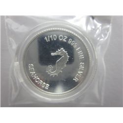 Sea Horse .999 Silver round