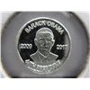 Image 2 : .999 Solid Silver Bill Clinton & Obama rounds