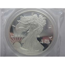 2013 US Walking Liberty silver-clad round