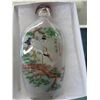 Image 1 : Hand painted Chinese snuff bottle with stopper
