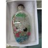 Image 2 : Hand painted Chinese snuff bottle with stopper