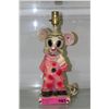 Image 1 : Vintage glazed ceramic mouse lamp base
