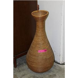 Woven floor vase - 29" x 14"
