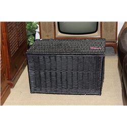 Black woven trunk - Fabric lined