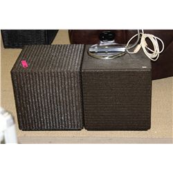 2 Woven grass side tables - 16" x 16" x 16"