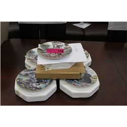 6 Bradex collector plates - Cottage puppies