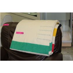 Vintage 4 stripe Hudson's Bay blanket